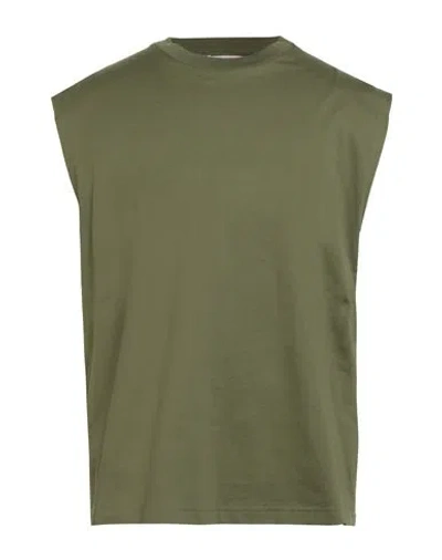 Marni Man T-shirt Military Green Size 42 Cotton In Multi