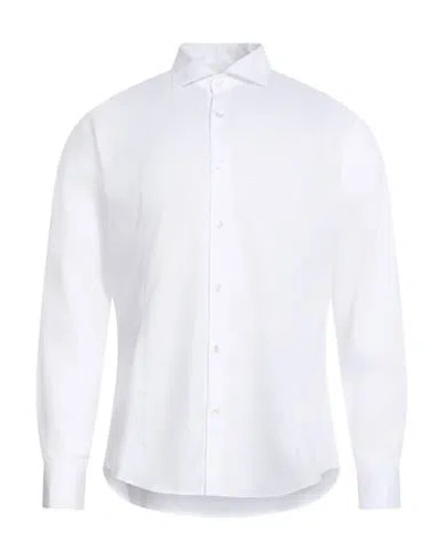 Bagutta Man Shirt White Size 17 Cotton In White