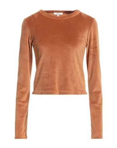 Chloé Woman Top Camel Size S Polyester, Elastane, Viscose In Brown
