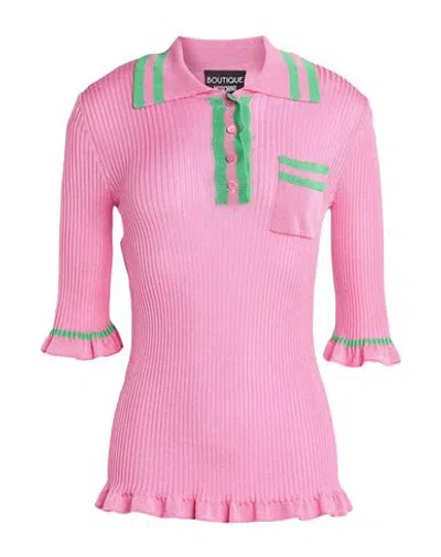 Boutique Moschino Woman Sweater Pink Size 10 Viscose In Pink