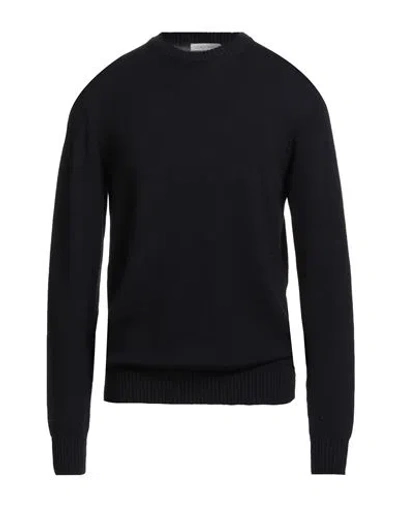 Diktat Man Sweater Midnight Blue Size 3xl Merino Wool In Black