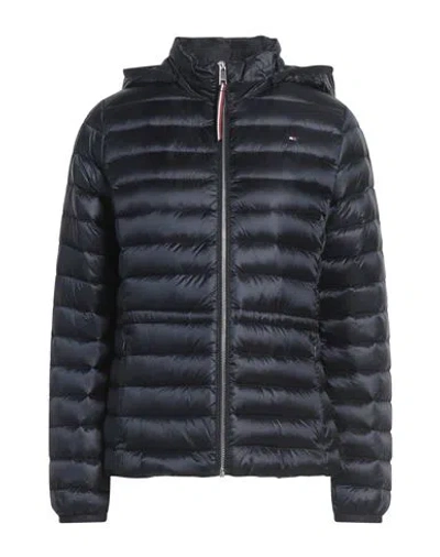 Tommy Hilfiger Woman Puffer Navy Size Xs Polyamide In Blue