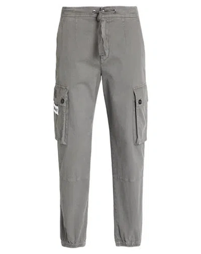 Dolce & Gabbana Light Grey Cargo Trousers In Gray