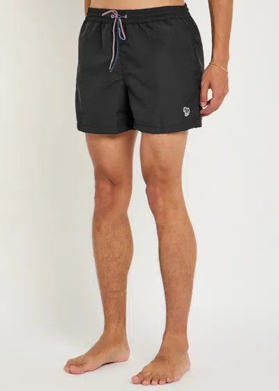 Paul Smith Zebra Motif Swim Shorts With Drawstring Waistband