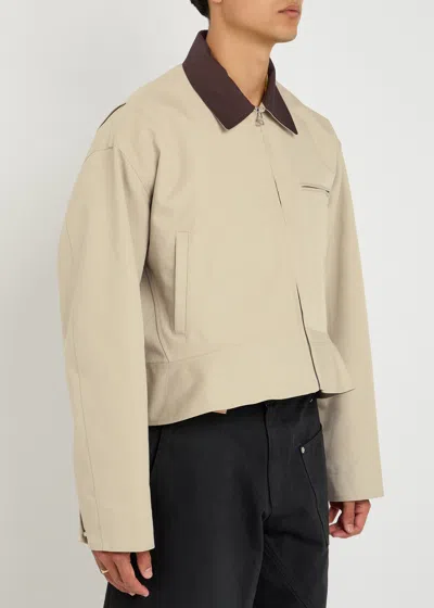 Jw Anderson Peplum-hem Jacket In Neutral