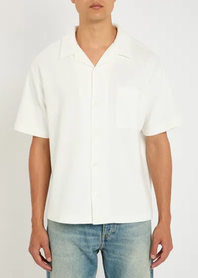 Frame Textured Cotton Shirt In White