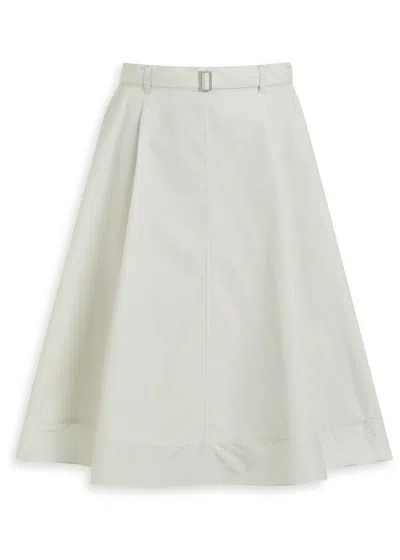 3.1 Phillip Lim Flounce Cotton-blend Midi Skirt