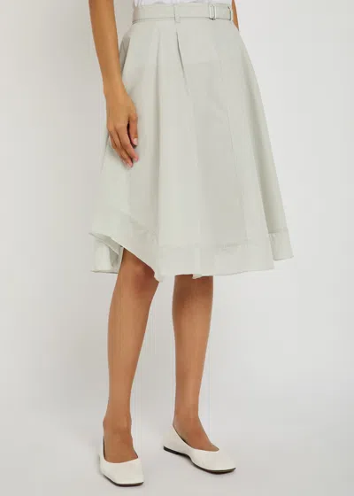 3.1 Phillip Lim Flounce Cotton-blend Midi Skirt