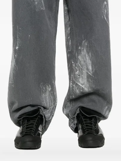 Etudes Studio Painted Loose Jeans In Black