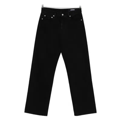 Jacquemus Straight Denim Pants Featuring Belt Loops
