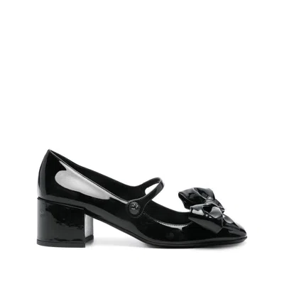 Valentino Bowjane Patent Leather Mary Jane Pumps In Black