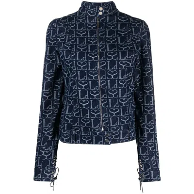 Ludovic De Saint Sernin Monogram-print Denim Jacket