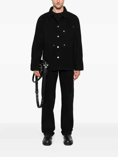 Etudes Studio Twill Button-fastening Jacket In Black