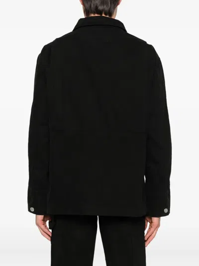 Etudes Studio Twill Button-fastening Jacket In Black