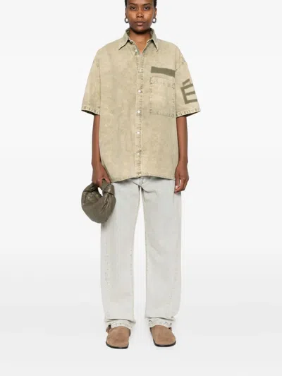 Etudes Studio Ring-detail Straight Jeans In Blue