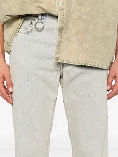Etudes Studio Ring-detail Straight Jeans In Blue
