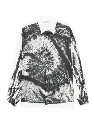 Etudes Studio Trompe L'oeil-print Shirt In Black