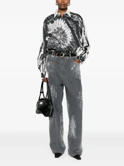Etudes Studio Trompe L'oeil-print Shirt In Black