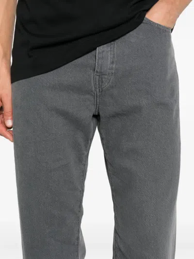 Etudes Studio Logo-patch Jeans In Gray