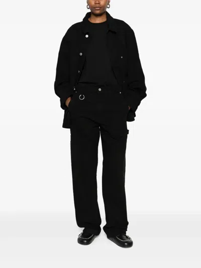 Etudes Studio Ring-detail Carpenter Pants In Black