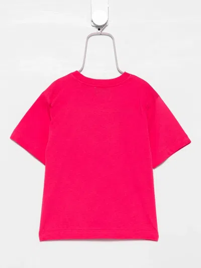 Moschino Teddy-print Cotton T-shirt In Pink