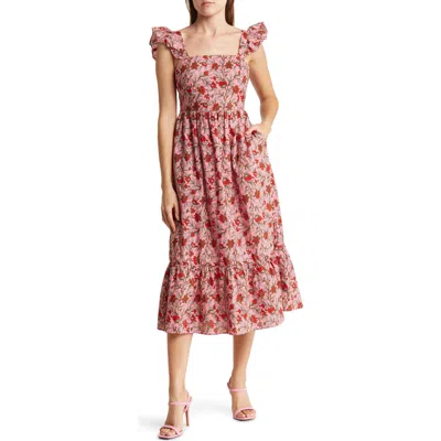 Maisie Flutter Sleeve Midi Dress
