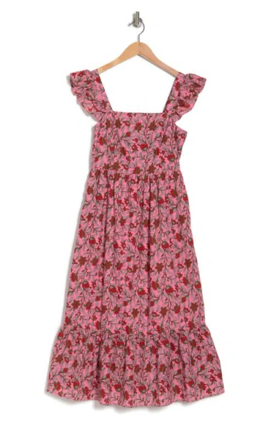 Maisie Flutter Sleeve Midi Dress
