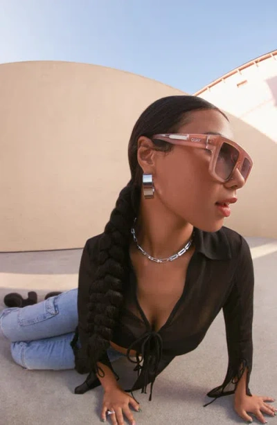 Quay Get In Line 58mm Shield Sunglasses