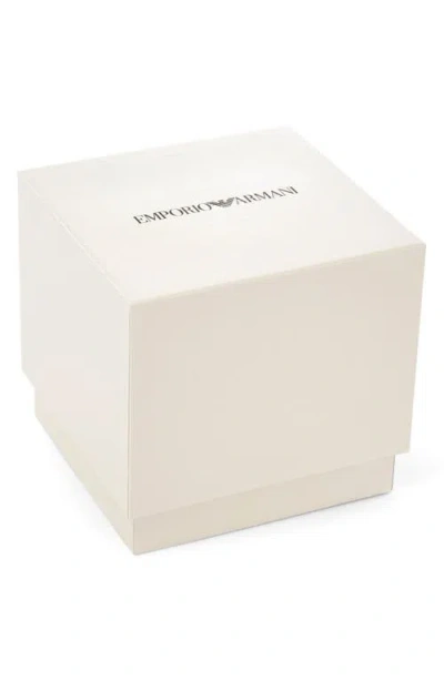 Emporio Armani Chronograph Leather Strap Watch, 46mm