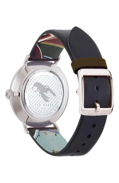 Ted Baker Three Hand Quartz Leather Strap Watch, 20mm