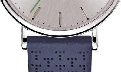 Ted Baker Three Hand Quartz Leather Strap Watch, 20mm