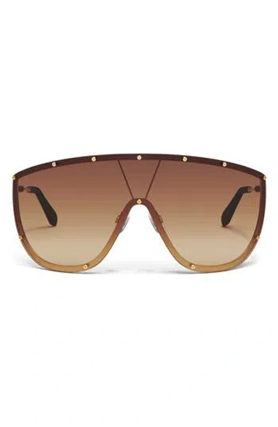 Quay On Set 70mm Oversize Shield Sunglasses