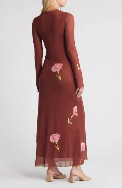 Something New Babe Floral Long Sleeve Maxi Dress