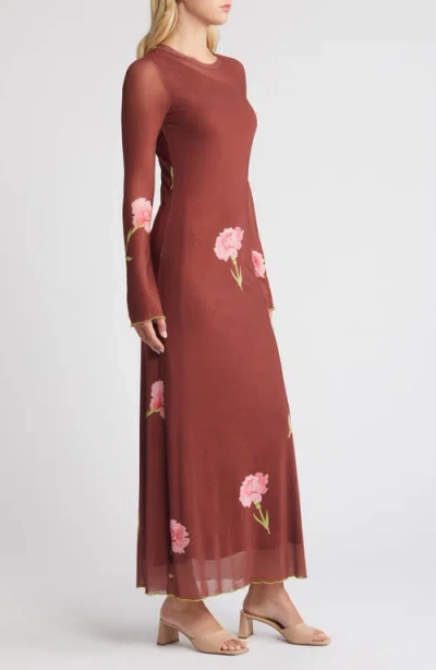 Something New Babe Floral Long Sleeve Maxi Dress