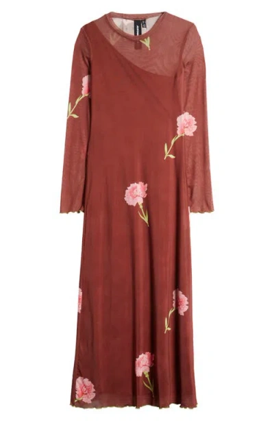 Something New Babe Floral Long Sleeve Maxi Dress