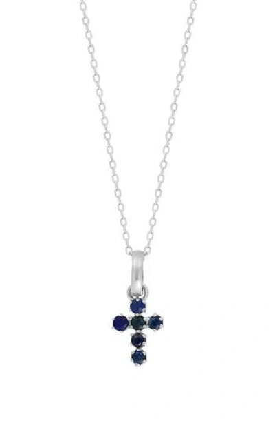 Bony Levy El Mar Gemstone Cross Pendant Necklace