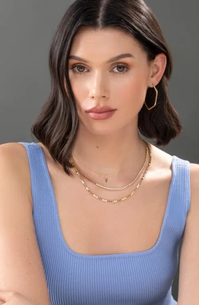 Bony Levy El Mar Gemstone Cross Pendant Necklace