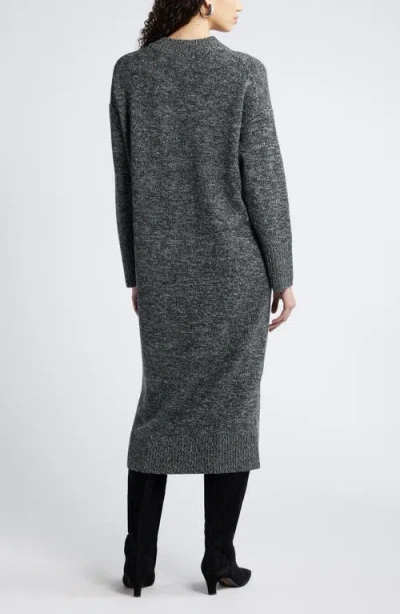 Nordstrom Long Sleeve Marled Wool Blend Sweater Dress