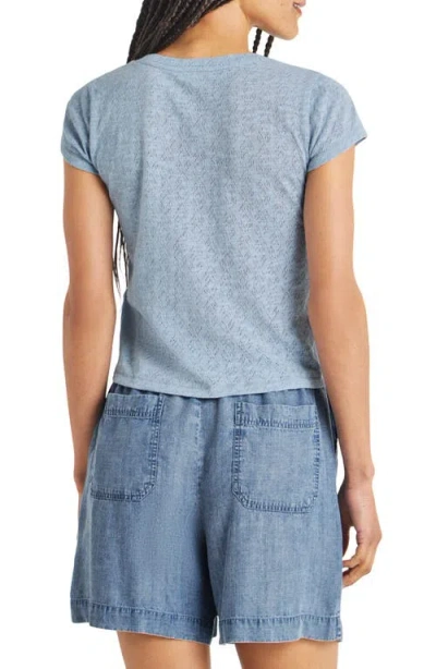 Splendid Montecito Pointelle Cotton T-shirt