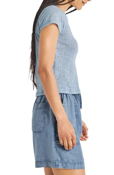Splendid Montecito Pointelle Cotton T-shirt