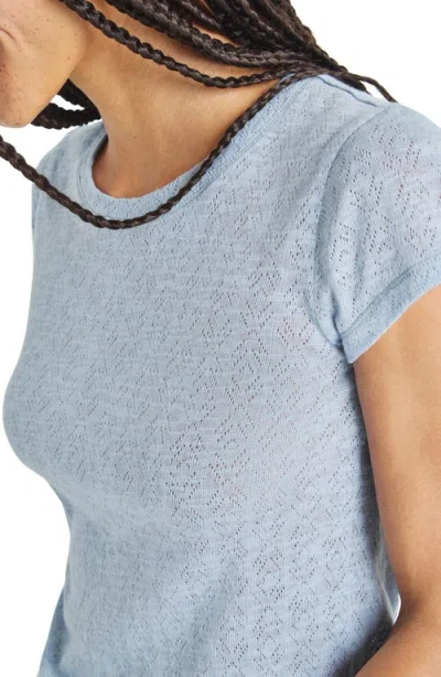 Splendid Montecito Pointelle Cotton T-shirt
