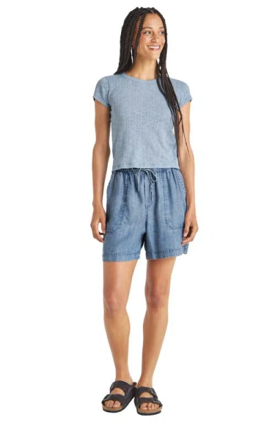 Splendid Montecito Pointelle Cotton T-shirt