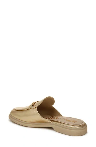 Sam Edelman Kira Bit Mule Amber Gold Leather