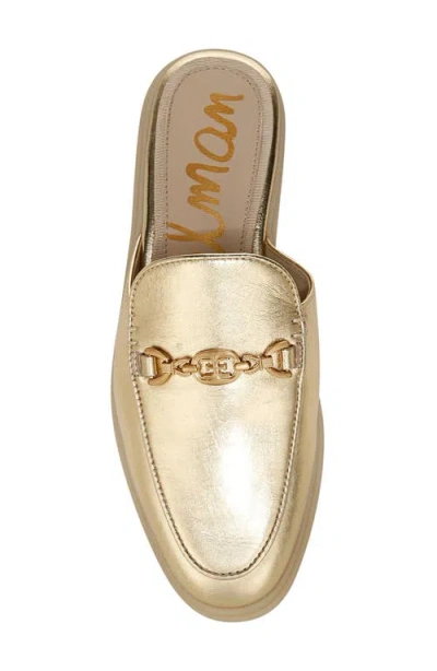 Sam Edelman Kira Bit Mule Amber Gold Leather