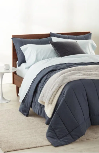Nordstrom Organic Cotton Mélange Quilted Comforter & Shams Set In Blue