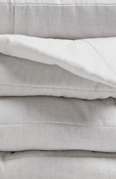Nordstrom Organic Cotton Mélange Quilted Comforter & Shams Set In White