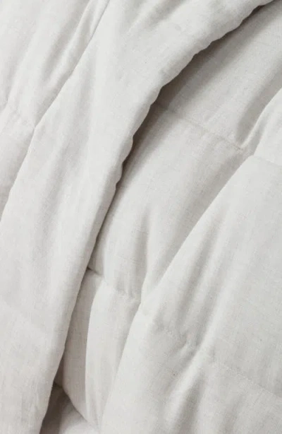 Nordstrom Organic Cotton Mélange Quilted Comforter & Shams Set In White
