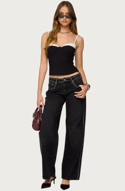 Edikted Contrast Peekaboo Camisole
