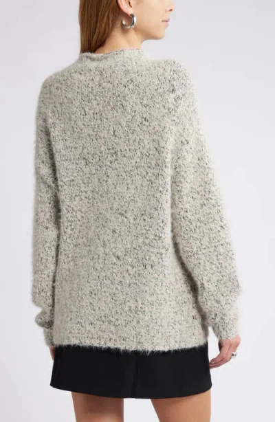 Open Edit Marled Mock Neck Sweater
