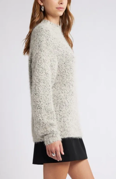 Open Edit Marled Mock Neck Sweater